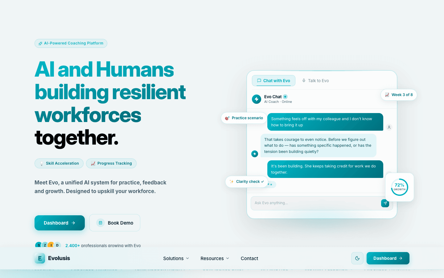 Evolusis — Features Section