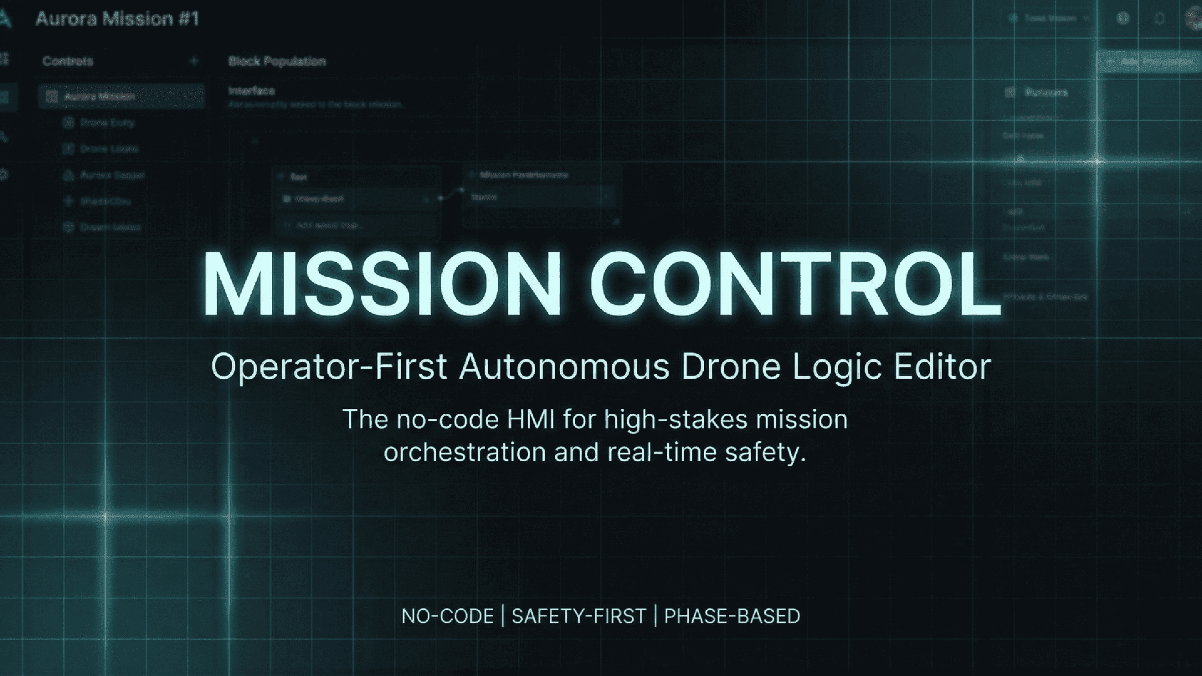 Mission Control: Operator-First Drone (No-Code) HMI