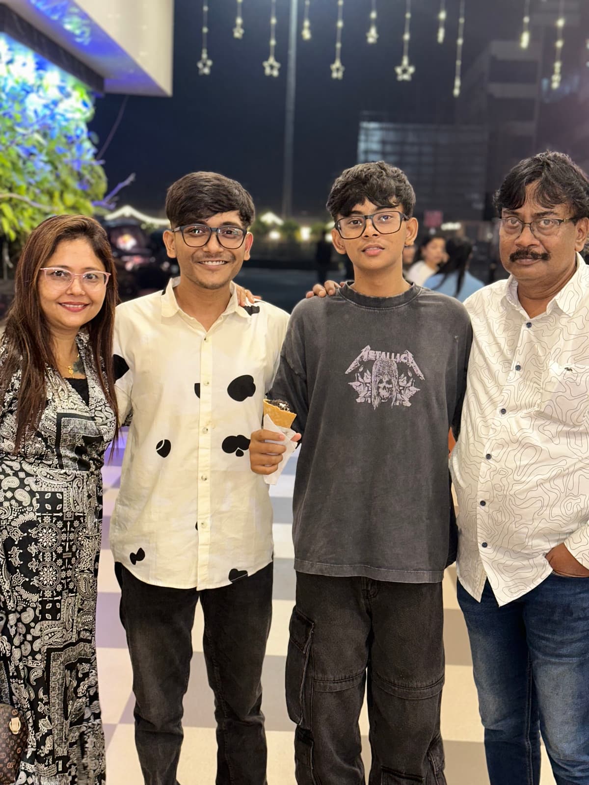 Anurag with family